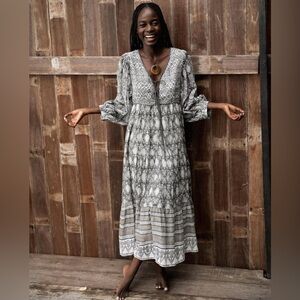 【Daughters of India】Kyra Midi Dress Kyra Midi Dress ~ Caramel – Daughters of India